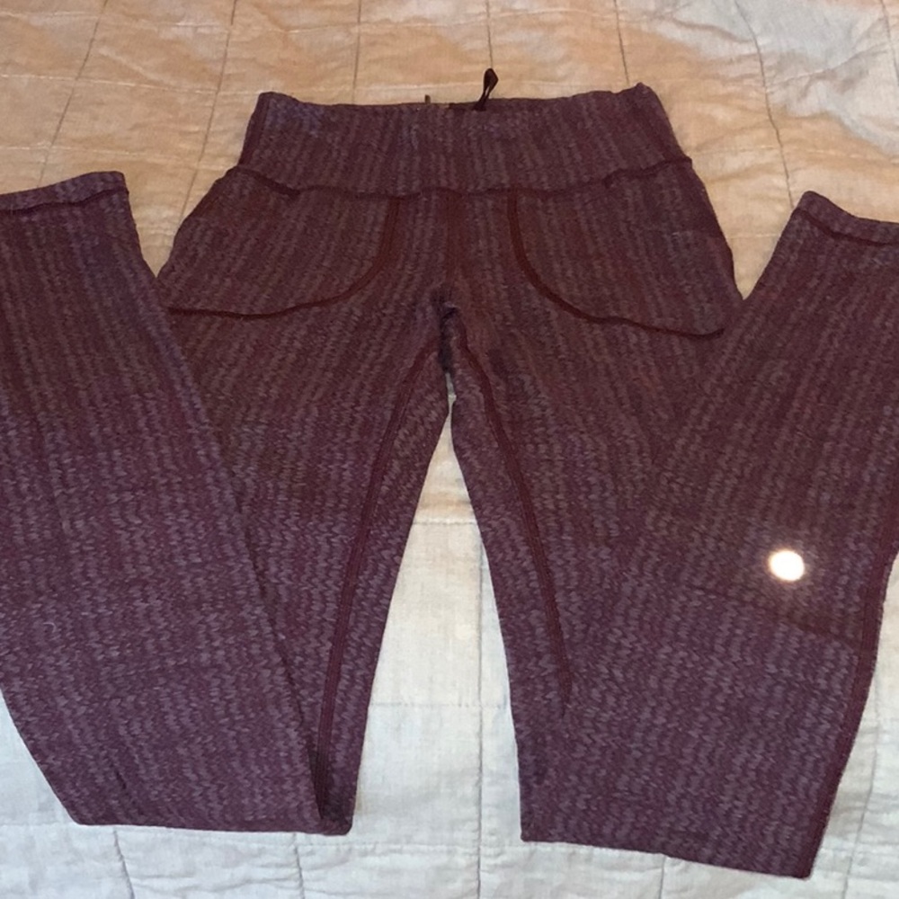 LULULEMON Skinny Will Yoga Pant Ziggy Wee October Inkwell